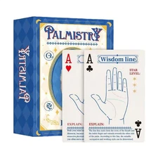 Palmistry Fortune-Telling Playing Oracle Cards, Tarot Cards for Beginners
