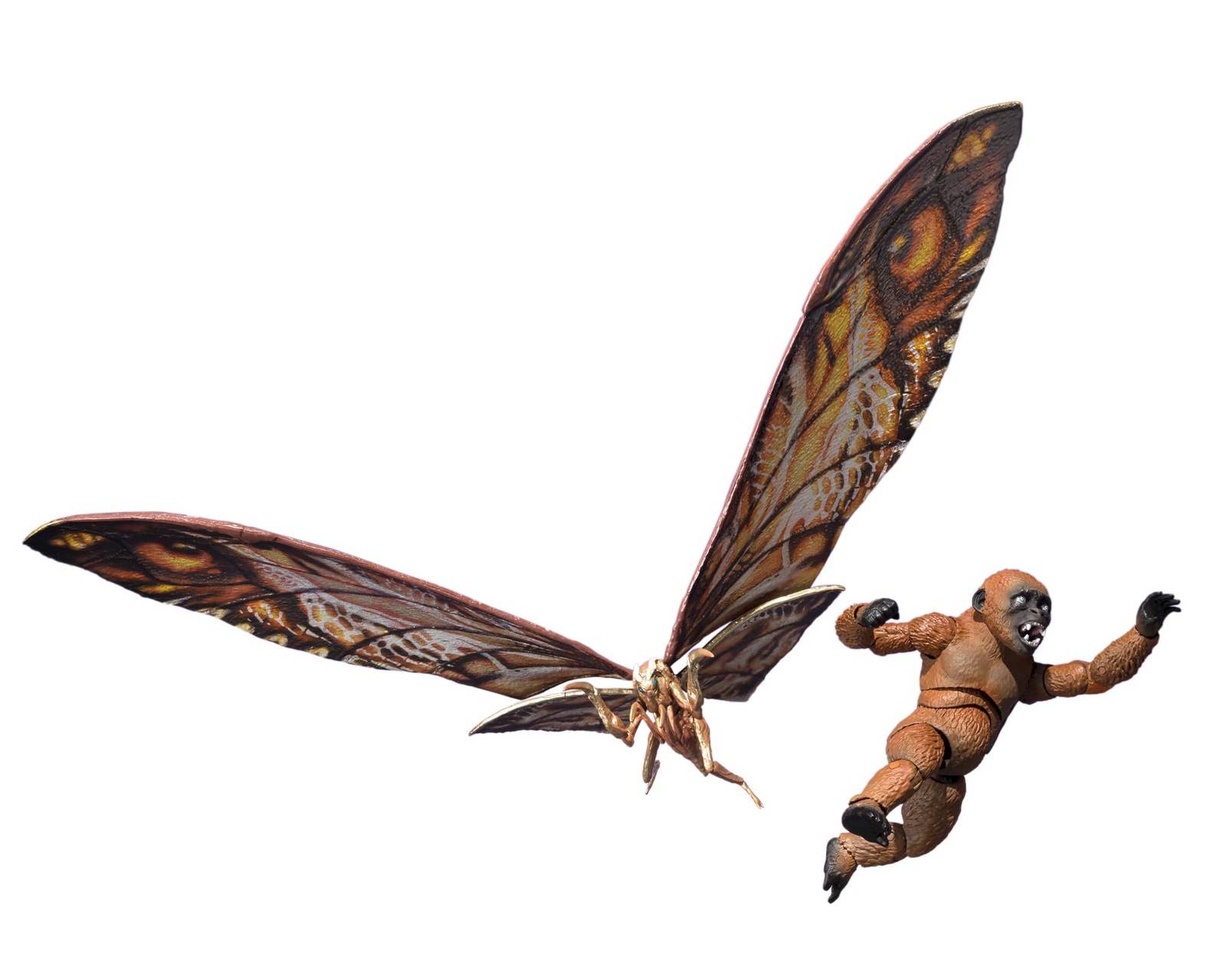Godzilla x Kong The New Empire Suko and Mothra Figures