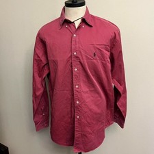 Ralph Lauren Vintage Blake Model Red Button-down Oxford Long Sleeve Shirt Size L