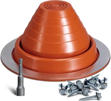 #3 Silicone Metal Roof Pipe Flashing Boot High Temp Flexible Roof Jack Vent Boot