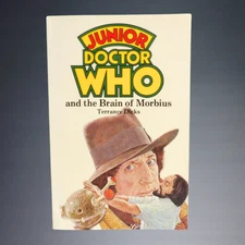 1980 JUNIOR DOCTOR WHO & THE BRAIN OF MORBIUS TERRANCE DICKS SOFTCOVER BOOK