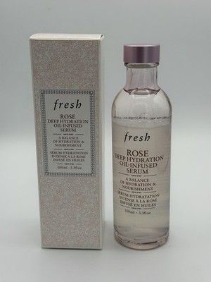 Fresh Rose Deep Hydration Oil-Infused Face Serum | Full Size 100ml/3.3 fl oz NIB