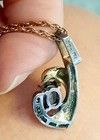 Stunning 14k & Sterling Swiss Blue Topaz & Diamond 21" Necklace Free Insure Ship — photo 4