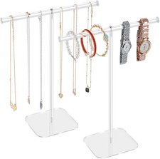 Clear Acrylic Tower Jewelry Stand