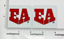 Euphonic Audio EA Speaker Badge Custom Made Sublimated Aluminum Self Stick PAIR