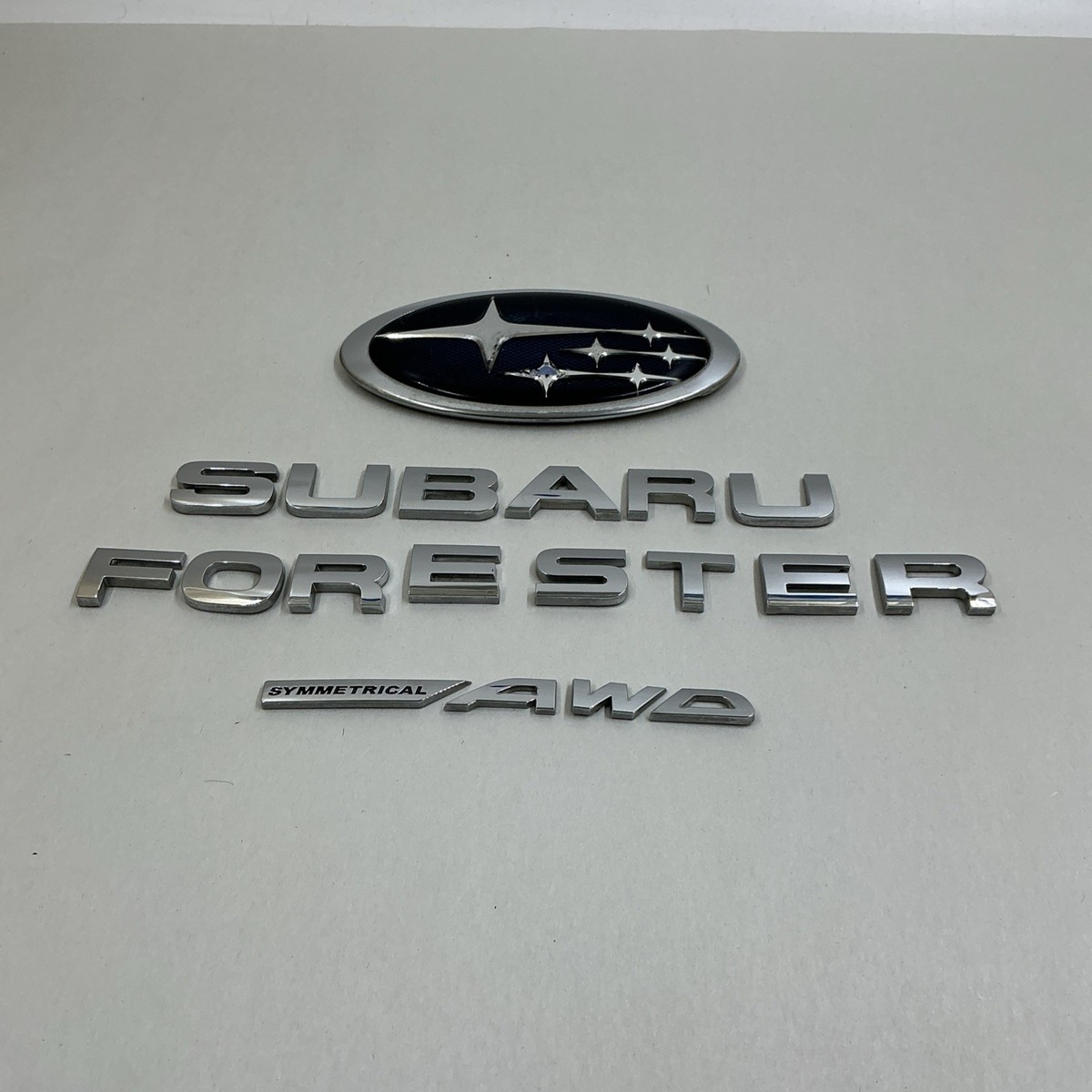 2009-13 Subaru Forester AWD Complete Set Factory OEM Emblems Rear
