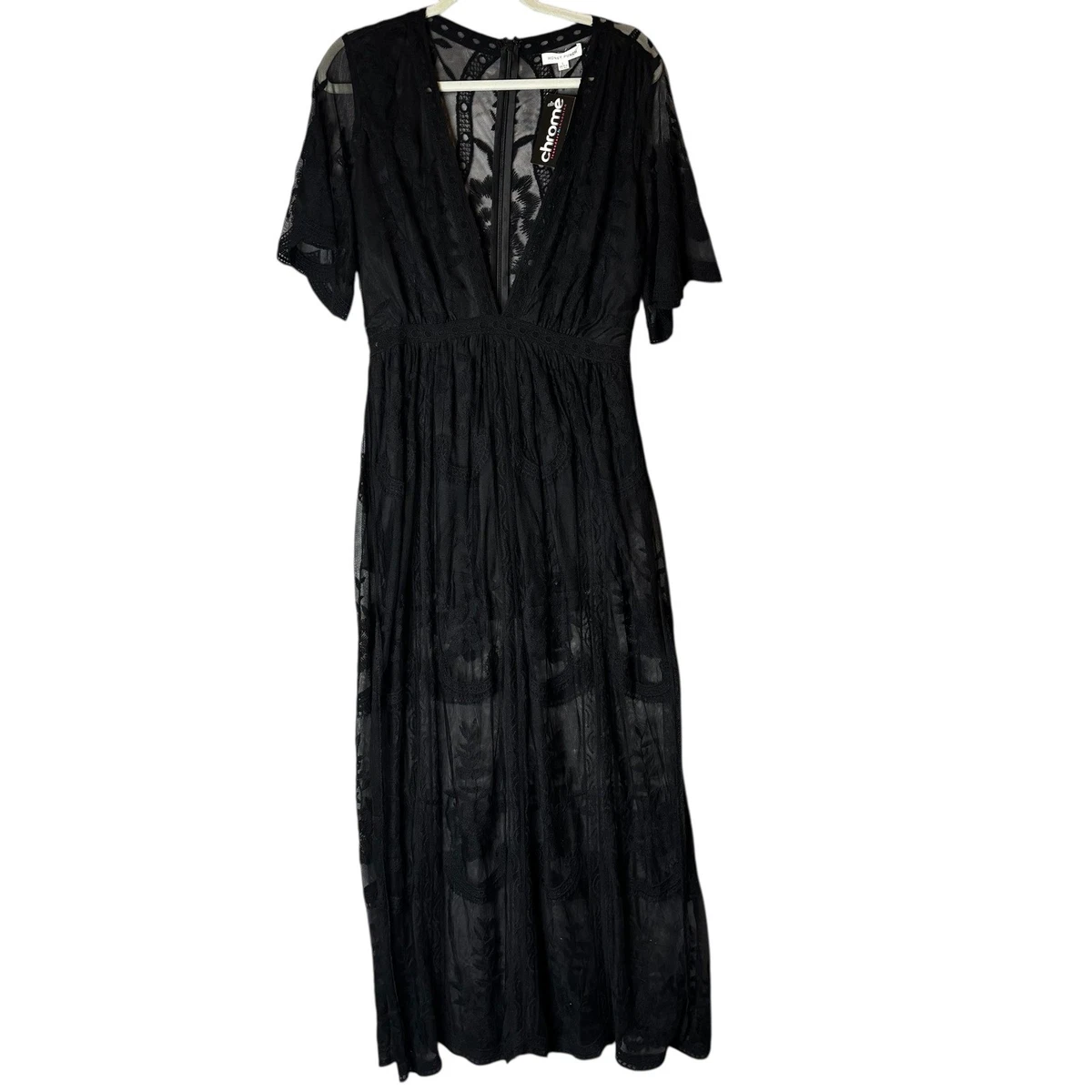 knee length dresses for ladies Tainted Rose Lace Maxi Dress in Mustard, Sweet Bohemian Maxi Dresses from  Spool 72 main image 1