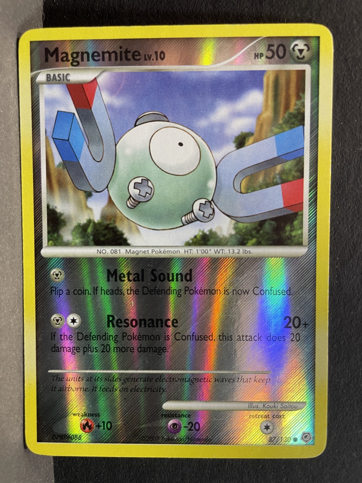 Pokemon Diamond and Pearl #87/130 Magnemite Reverse Holo MP