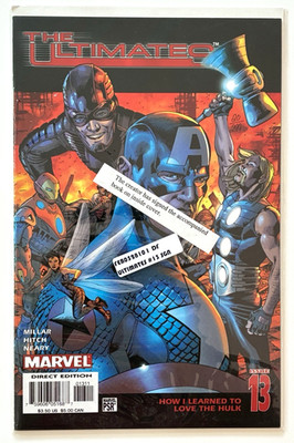 THE ULTIMATES #13 - FINAL ISSUE - SIGNED BY MARK MILLAR - W/DF COA #20 OF 299