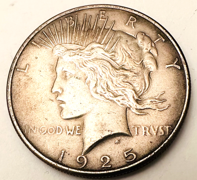 1925 Peace Silver Dollar 0.7734 Troy Ounces of Pure Silver