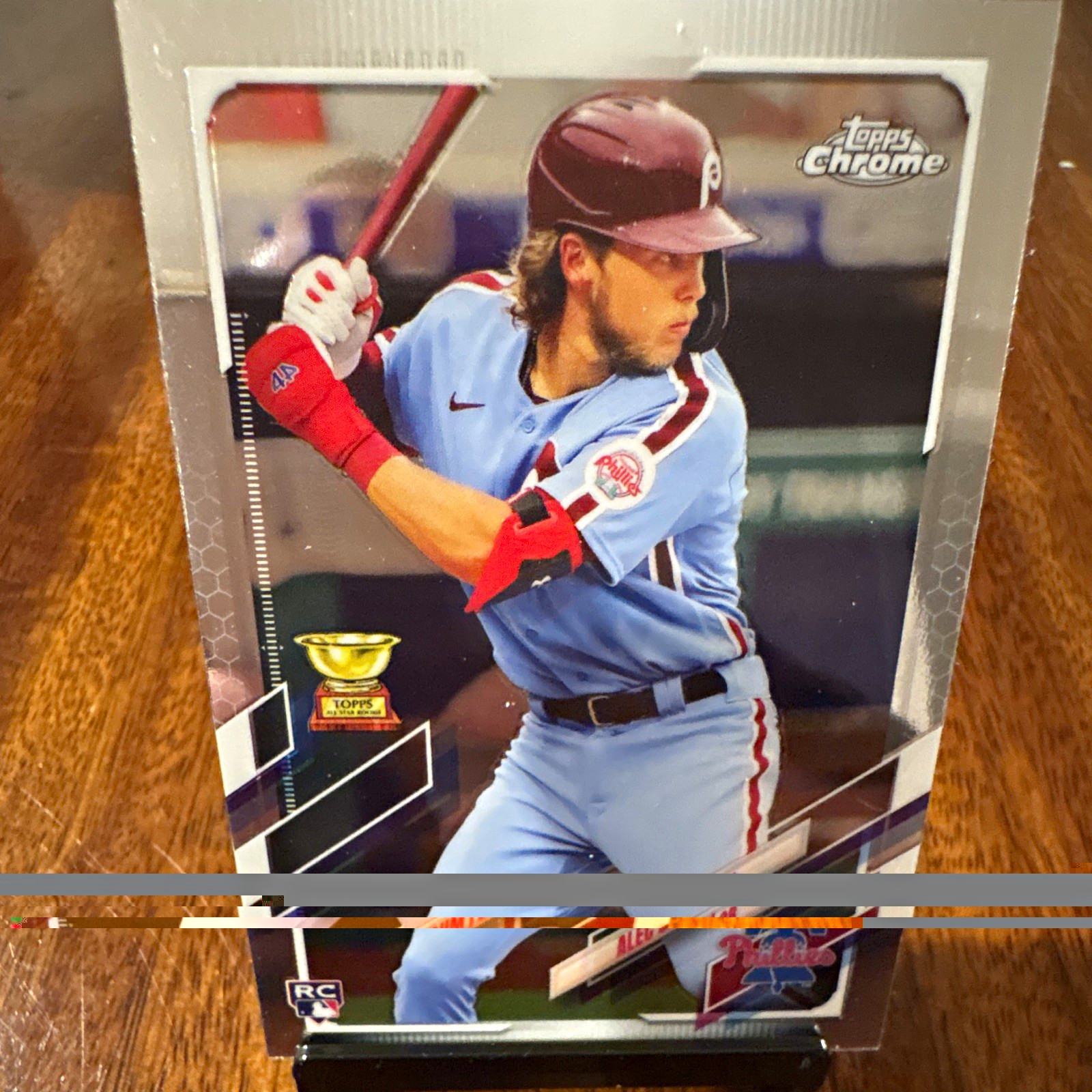 Topps 2021 Topps Chrome Alec Bohm #119 Blue Jersey Batting RC Phillies