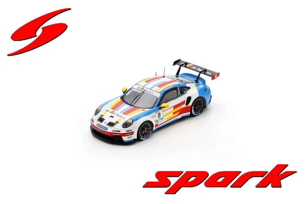 Spark SI028 1/43 Porsche 911 GT3 Cup #8 Porsche Carrera Cup Italia Champion 2024-image
