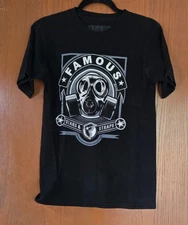 Famous Stars and Straps T Shirt Gas Mask Punk Rock Medium