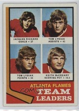 1974-75 Topps Team Leaders Jacques Richard Tom Lysiak Keith McCreary #14 yf0