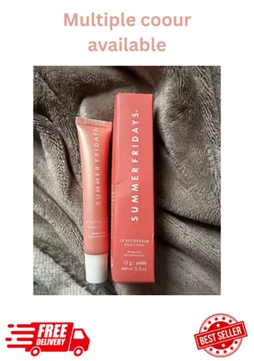 BRANDED Summer Fridays Lip Butter Balm New With Sealed Box 0.5 oz/15g Hydration Shine UK