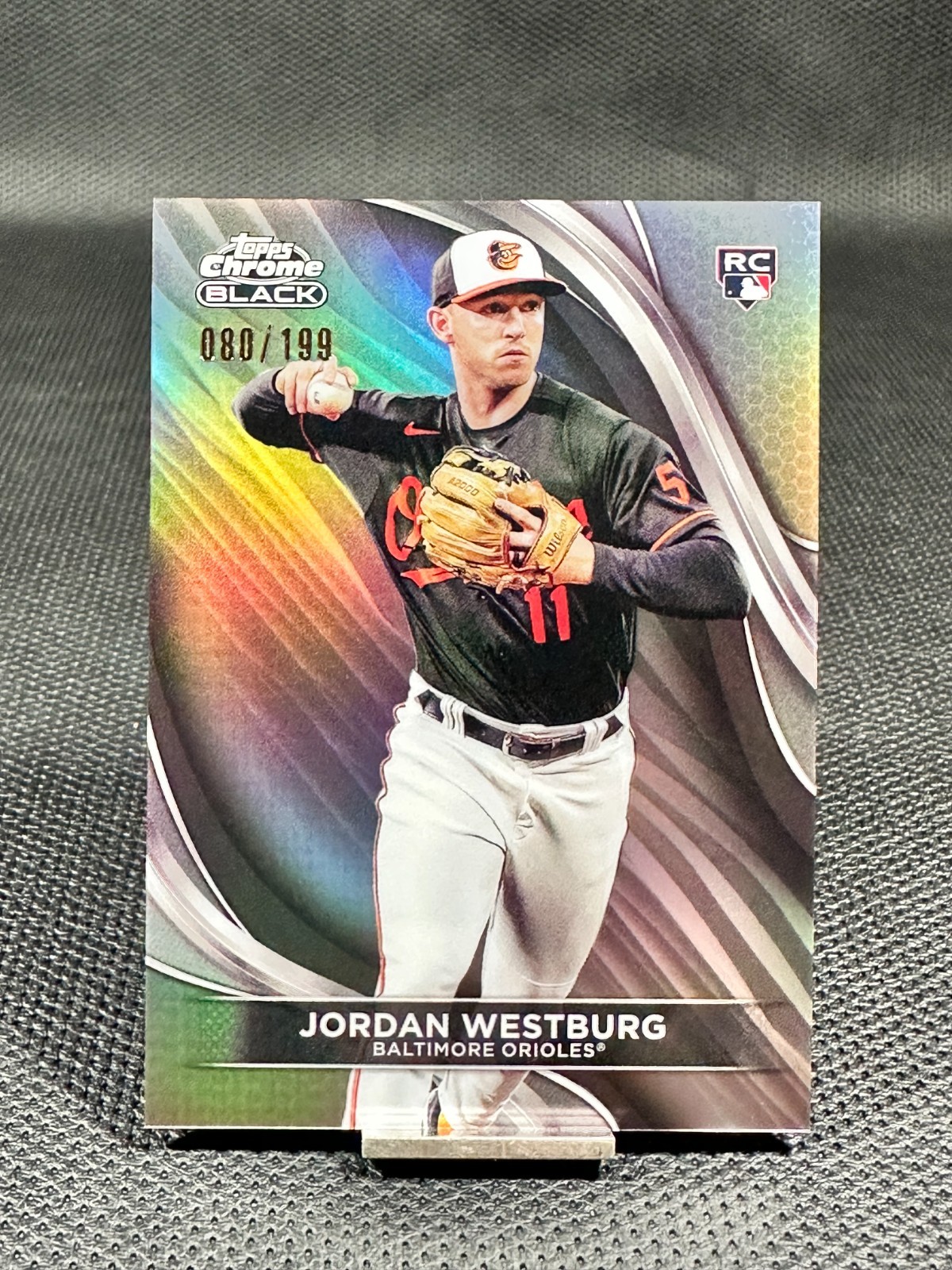 2024 Topps Chrome Black  JORDAN WESTBURG  RC  Refractor /199  #76