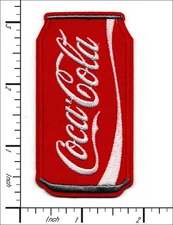 20 Pcs Embroidered Iron on patches Vintage Soda CocaCola can 40x76mm AP065cL