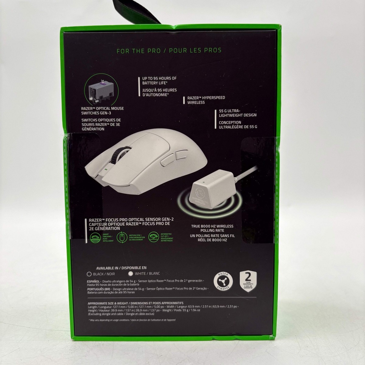 New Razer Viper V3 Pro White Edition Gaming Mouse RZ01