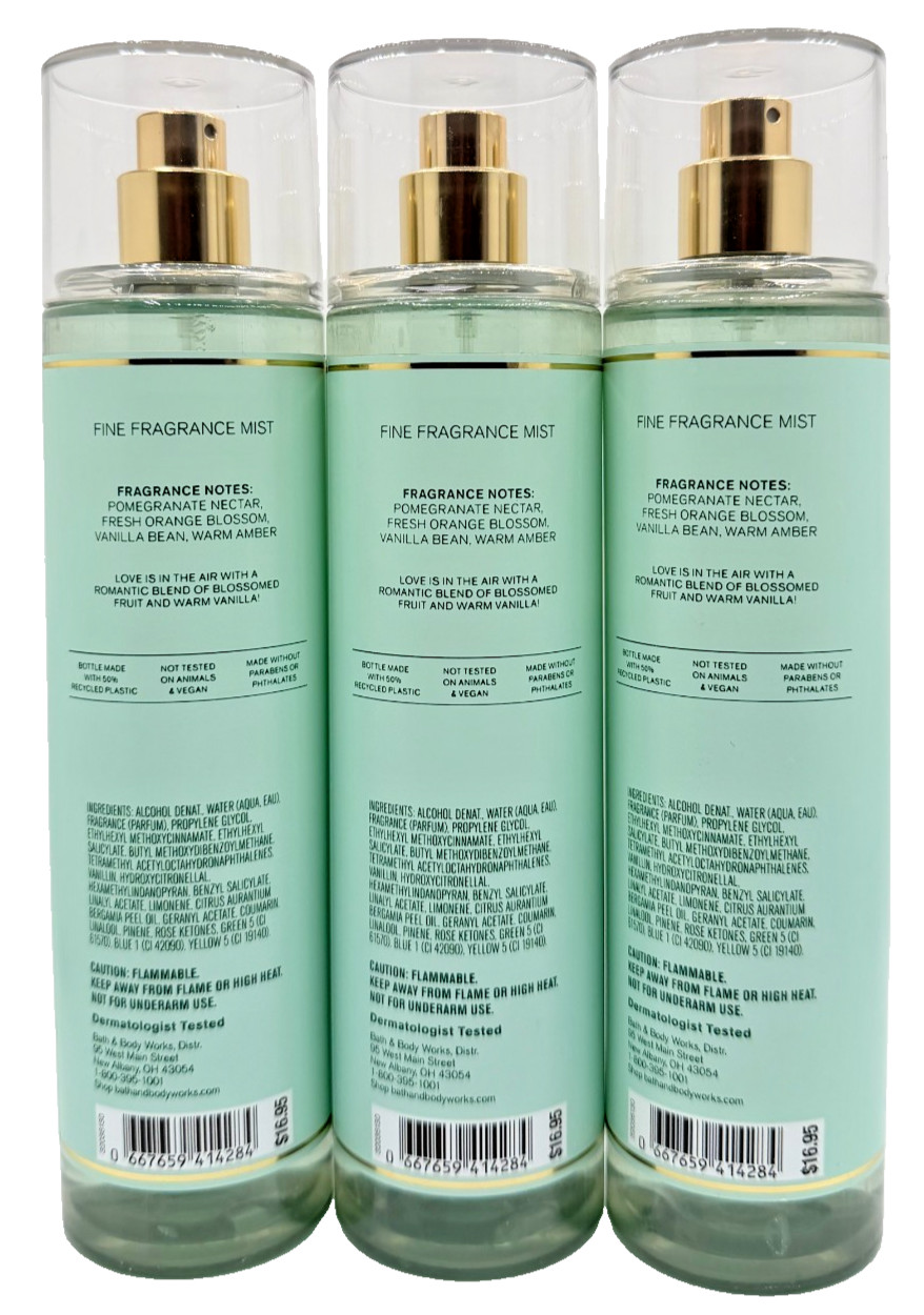 Bath & Body Works Lot of 3 Bottles Fairytale Fine Fragrance Mist Spray 8 oz