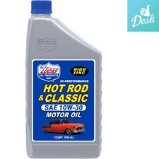 High-Quality 10W-30 Motor Oil with Zinc & Moly for Classic Cars - 1 Quart