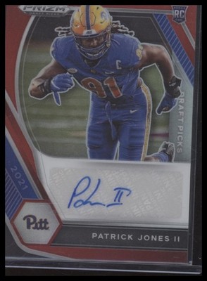 2021 Panini Prizm Draft Picks #DPA-PJO Patrick Jones II Auto Red #/199