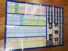 World of Dragon Warrior II (2) Map Poster Insert Video Game Nintendo NES Vintage