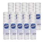 10pk 5 Micron Yarn String Sediment Water Filter Aquafilter FCPP5 10" x 2.5"