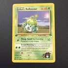 Erikas Bulbasaur Pokemon 1st Edition Gym Challenge 039/132 Vintage Holo Rare NM