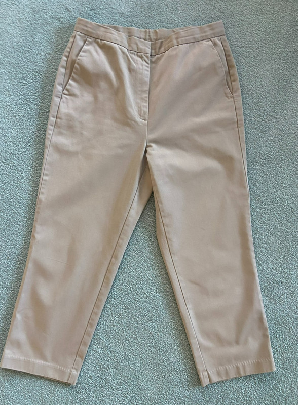 LANDS END Women's Size 6 Khaki Chinos Straight Leg 31x23.5