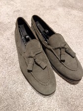 SuitSupply Green Suede Tassel Loafers Size 43 Read Description 