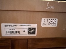 Christian Louboutin Moulamax 100 Silver Sequi...