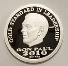 2010 $25 Twenty Five Dollars Norfed 1/2 oz .999 Silver Round - Ron Paul - F5536