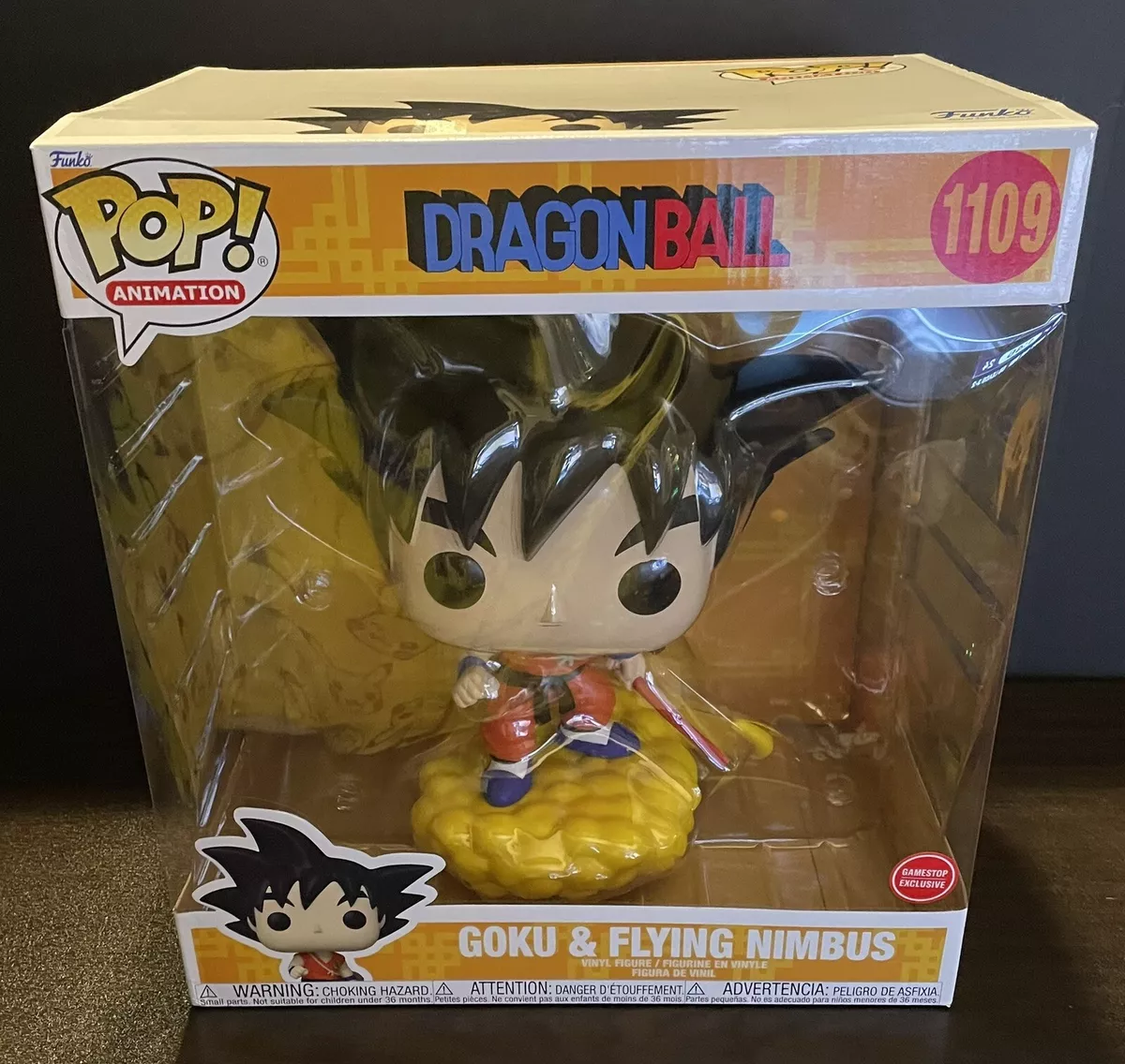 Funko Pop! Jumbo: Dragon Ball Goku and Flying Nimbus GameStop Exclusive  Vinyl Fi