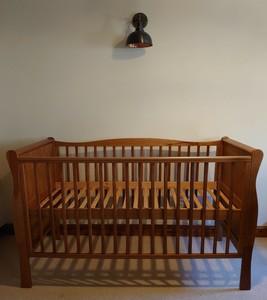 kiddicare sleigh cot bed