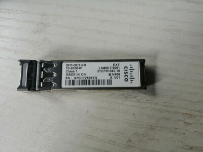 Cisco SFP-OC3-SR OC3/STM-1 SMF 1310nm 2KM SFP Transceiver Module 10-2020-01