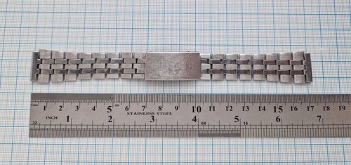 18mm. Vintage Soviet watch Bracelet / Band. Stainless Steel USSR. - Picture 9 of 10