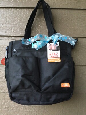 NWT Skip Hop Giggle Baby Black Diaper Bag Tote