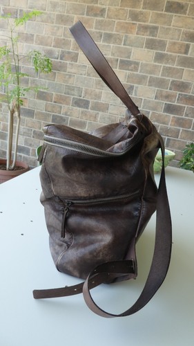 Original Shoto Italy Firenze backpack in brown leather, numbered series - Picture 2 of 20