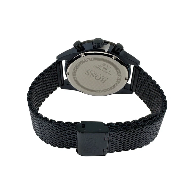 Hugo Boss Men s Watch Blue Mesh Strap Chronograph Pilot Edition