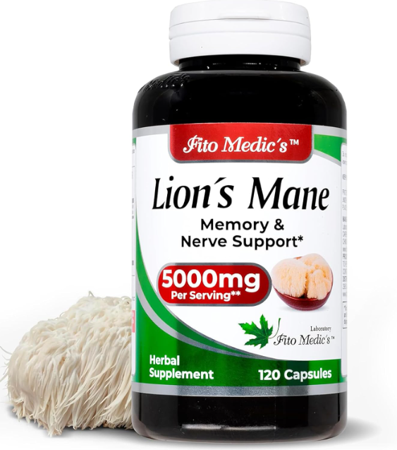 Organic Lions Mane Mushroom for Brain Memory Focus and Immune Support - USA Grown