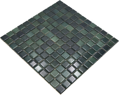 Jasba Mosaik Keramik Steinzeug forest green mix glänzend Bad WBJBF216 | 1 Matte