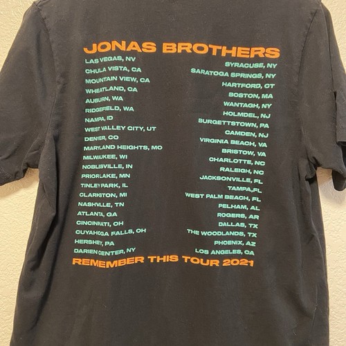 Jonas Brothers Remember This Tour 2021 t-shirt Unisex large Short Sleeve Graphic - Picture 6 of 6