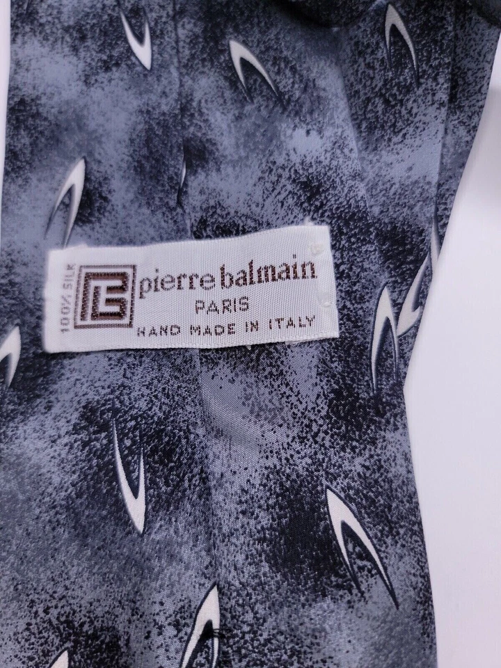 Corbata Formal Pierre Balmain Para Hombre 56"Lx3.25"W Gris Cuello Corbata Foto 3 de 4