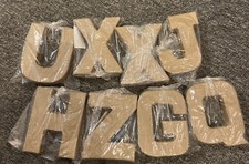 JOBLOT 8 SMALL 10cm PAPIER MACHE LETTER U X X J H Z G Q for crafts/decoration