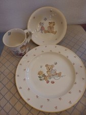 Mikasa Teddy Bear Mouse CC018 3 Piece-1 Plate, Bowl, Cup Childrens Set