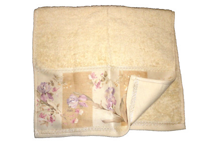 CROSCILL BOTANICAL ANYA LILAC PINK GREEN PURPLE CREAM FLORAL HAND TOWEL 15X28