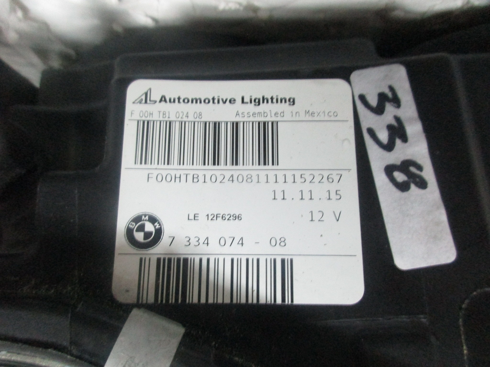 BROKEN INNER TAB 15-17 BMW X3 X4 HEADLIGHT HALOGEN RIGHT PASSENGER 