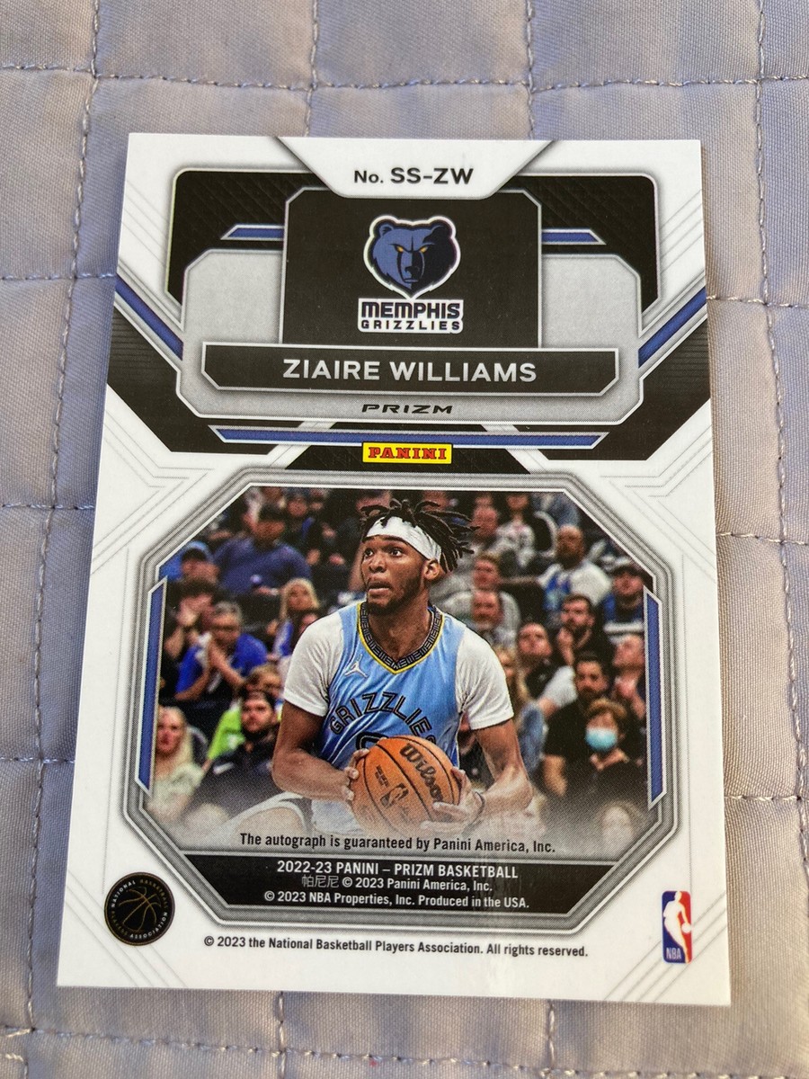 Ziaire Williams 2022-23 Prizm Sensational Signatures Red Ziaire Williams 2022-23 Prizm Sensational Signatures Red