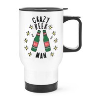 VerrüCkte Bier Mann Stars Reisetasse Tasse Mit Griff Lustig Spass Drunk Vatertag