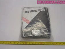 Alyvia Spring Box Spring Cover, Queen, Light Gray, Elastic Wrap Around 4 Sides